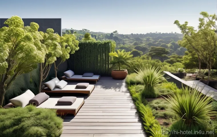 호텔 업계 주요 동향 및 전망 - **Prompt:** A sleek, futuristic hotel lobby designed with minimalist aesthetics and natural light. A...