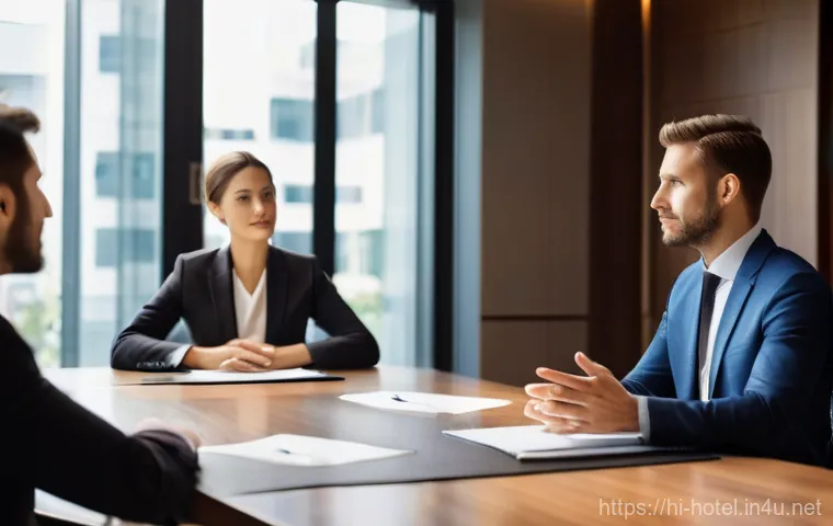 호텔 연봉 협상 성공 사례 - **Hotel Professional Demonstrating Value and Market Worth**
    A confident female hotel manager, dr...