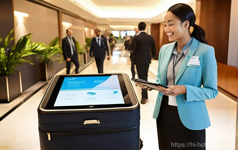 호텔관리사 시험 최신 동향 - **Prompt 1: Future of Hospitality - Tech-Integrated Guest Experience**
    "A vibrant, high-resoluti...