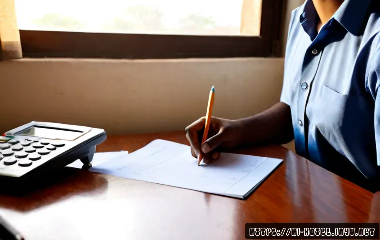호텔 필기 시험 기출문제 분석 - Photorealistic hotel management exam preparation scene in India, focused young adult student at a cl...